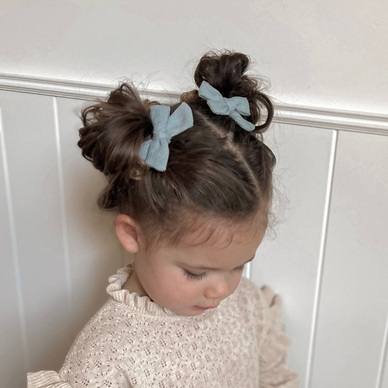Classic Pigtail Set // Sea Salt Blue