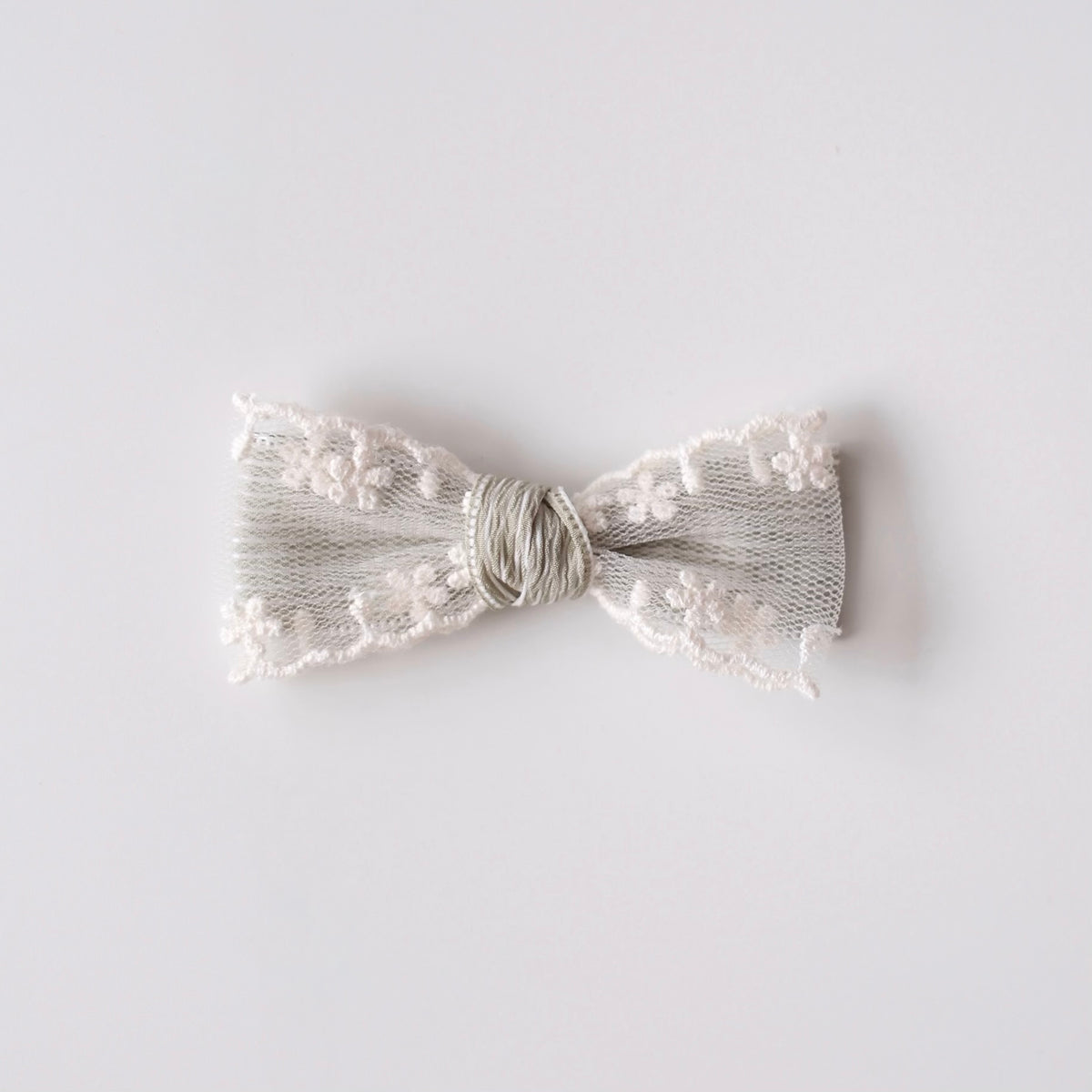 Petal Bow | Sage Snowfall