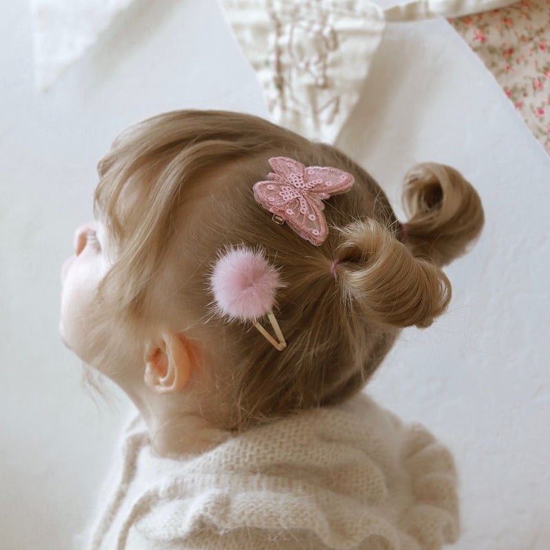 Clip // Sequin Butterfly - Mauve
