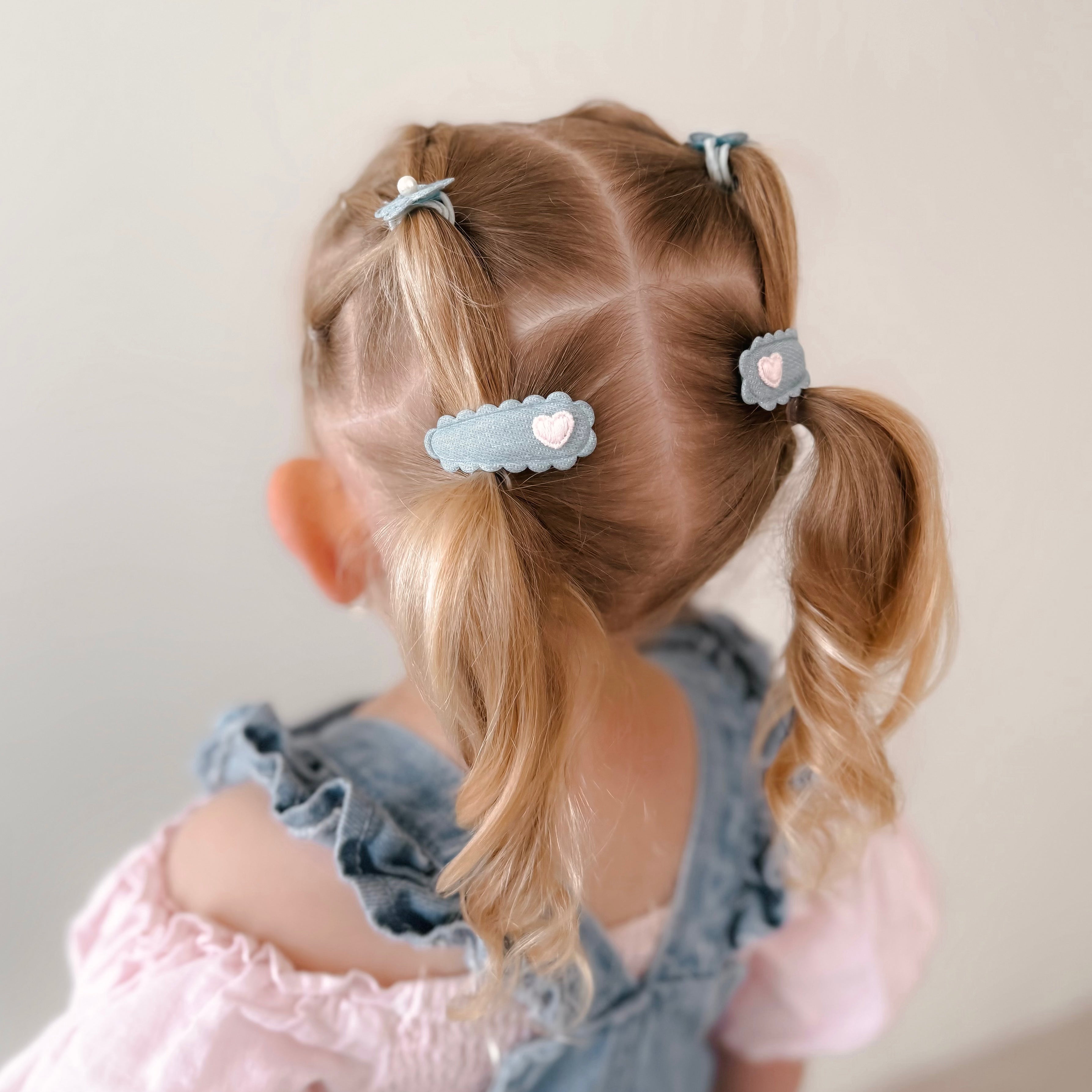 Dainty Snap Clips | Sweetheart Denim