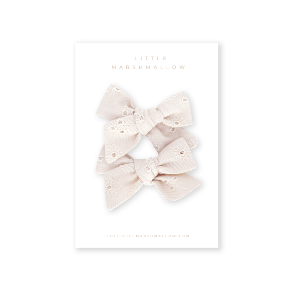 Pinwheel Pigtail Set // Antique Blooms