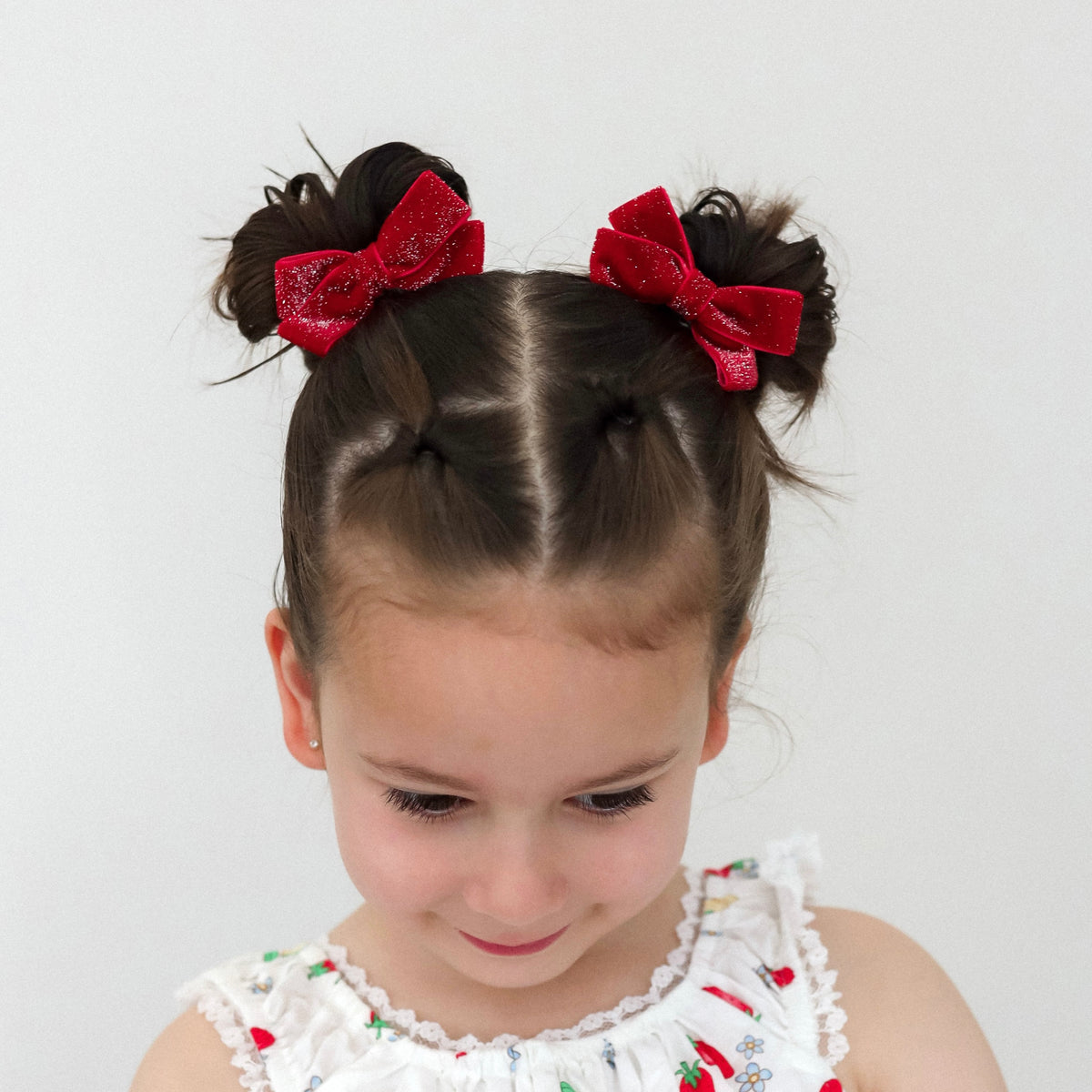 Velvet Pixie Pigtail Set | Christmas Twinkle