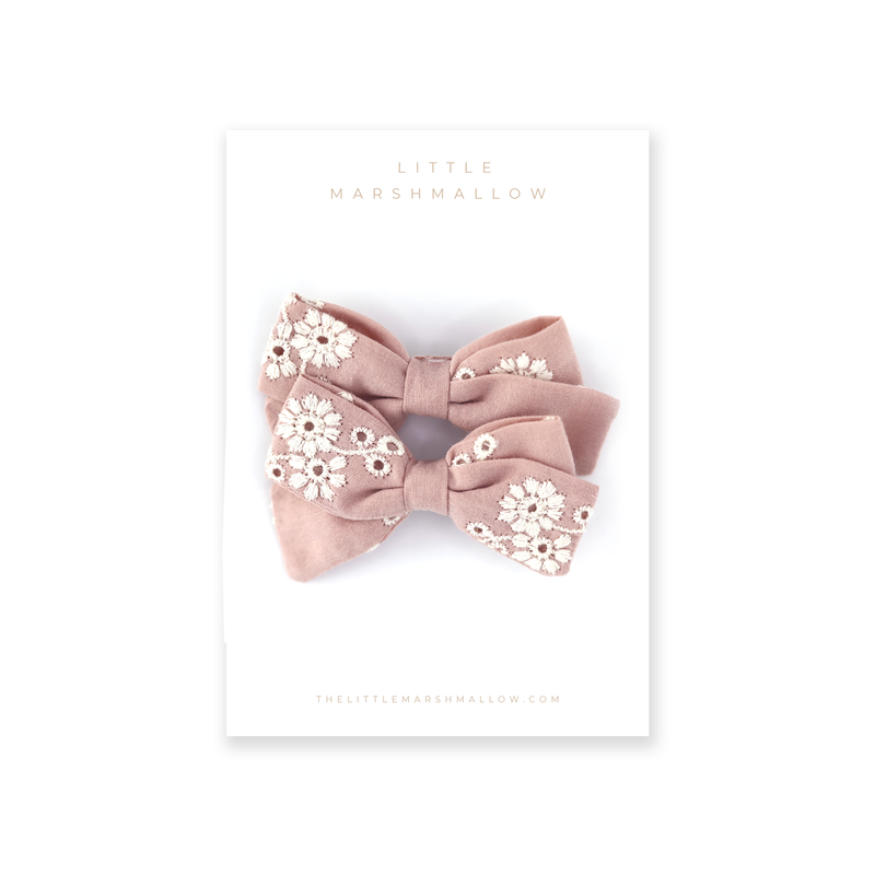 Harper Pigtail Set // Blushing Roses