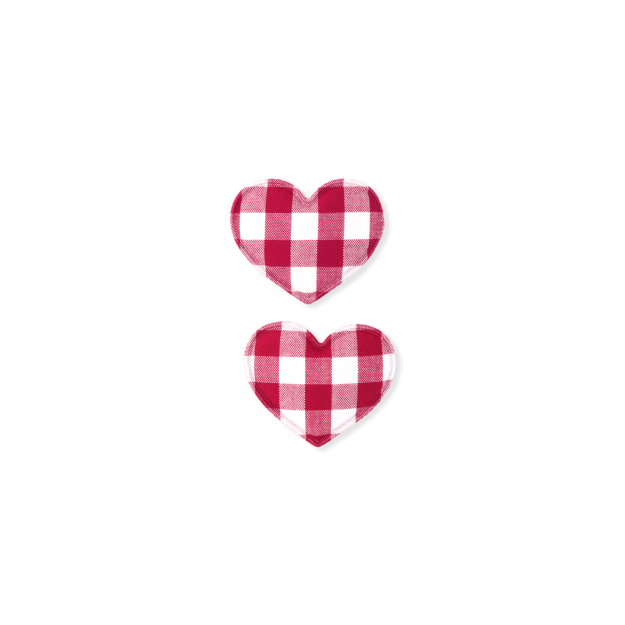 Heart Snap Clips | Christmas Gingham