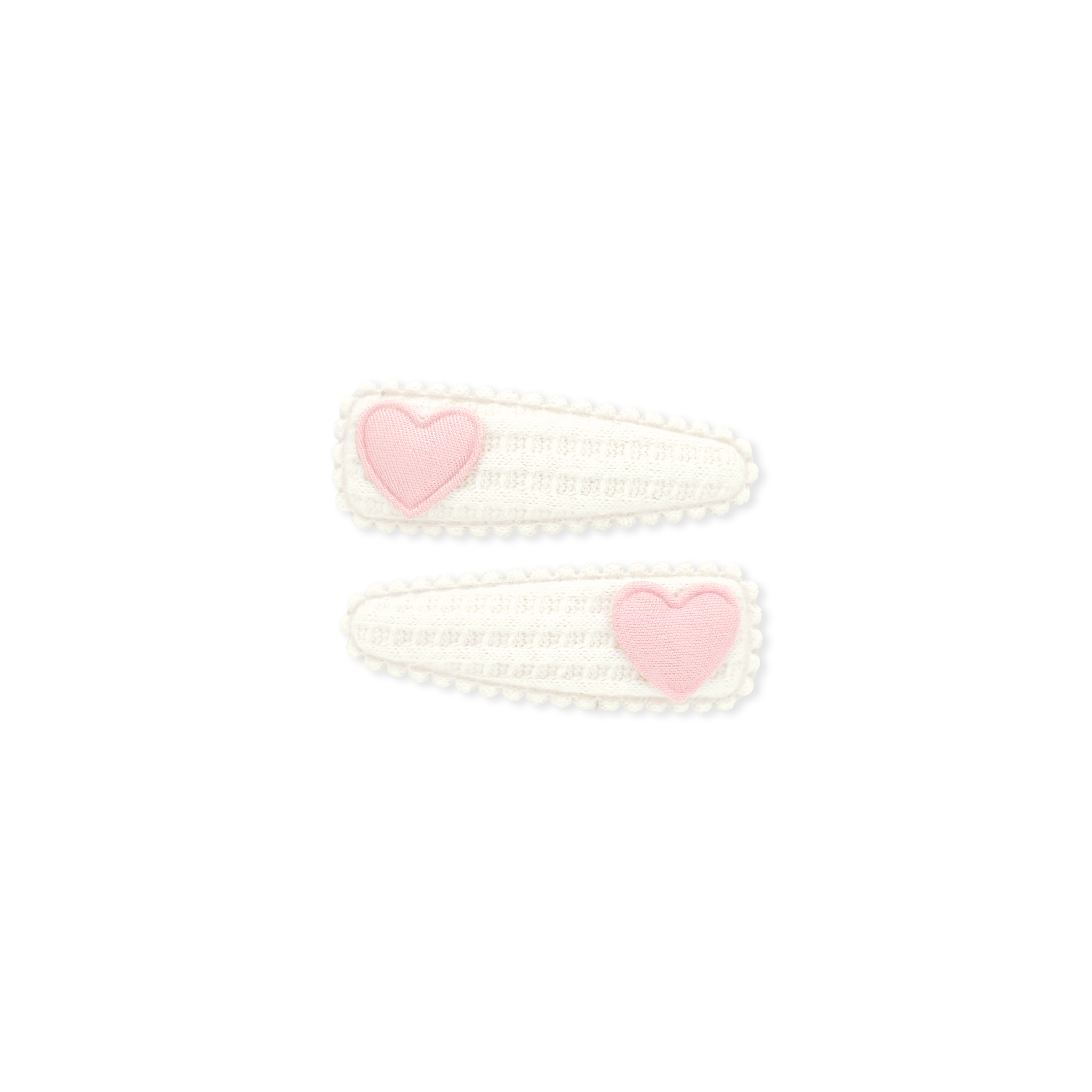 Heart Snap Clip | Cream Waffle
