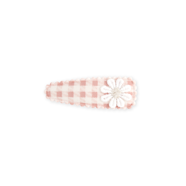 Daisy Clip // Misty Pink Check