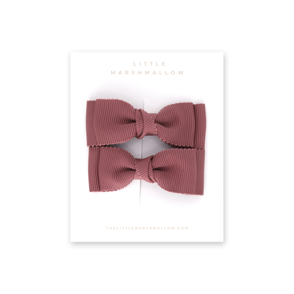 Freya Pigtail Set // Deep Mulberry