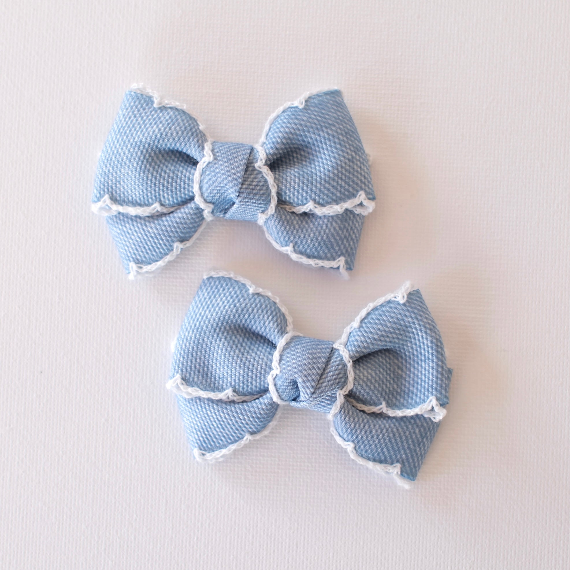 Pixie Pigtail Set | Denim Lace