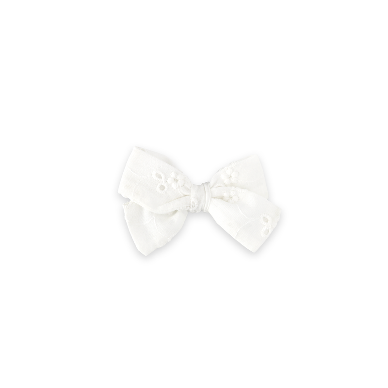 Harper Bow // Dove Eyelet