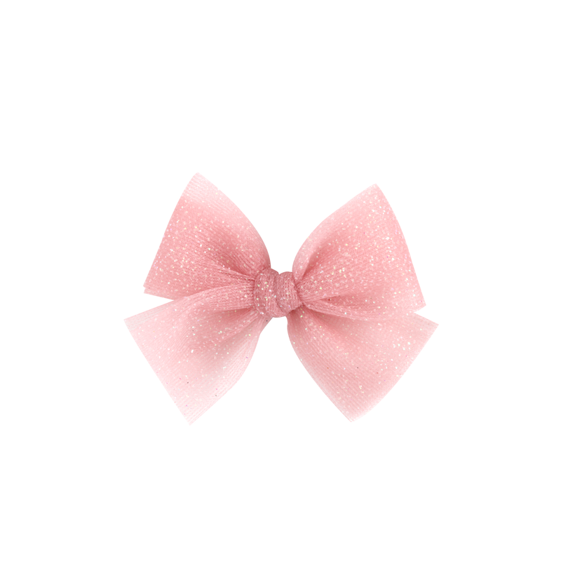 Mini Tulle Bow // Fairy Frost