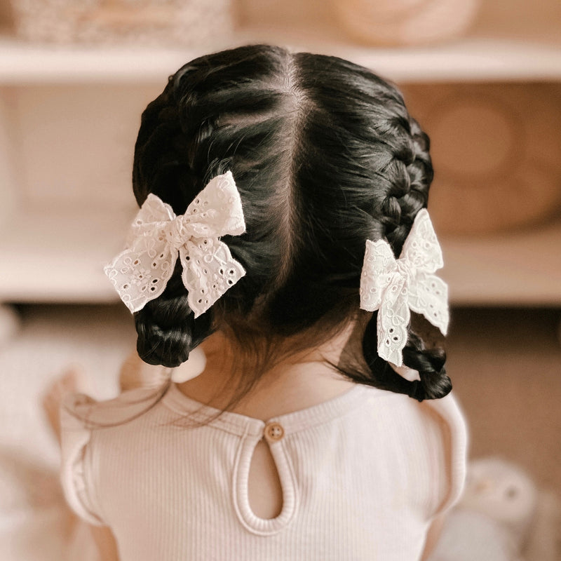 Lace Pigtail Set // Lily Eyelet