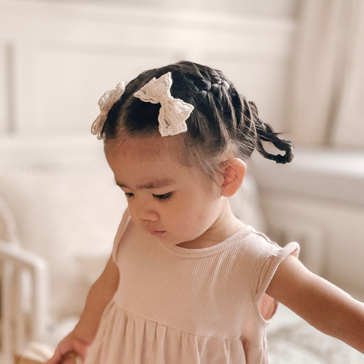 Lace Pigtail Set | Primrose