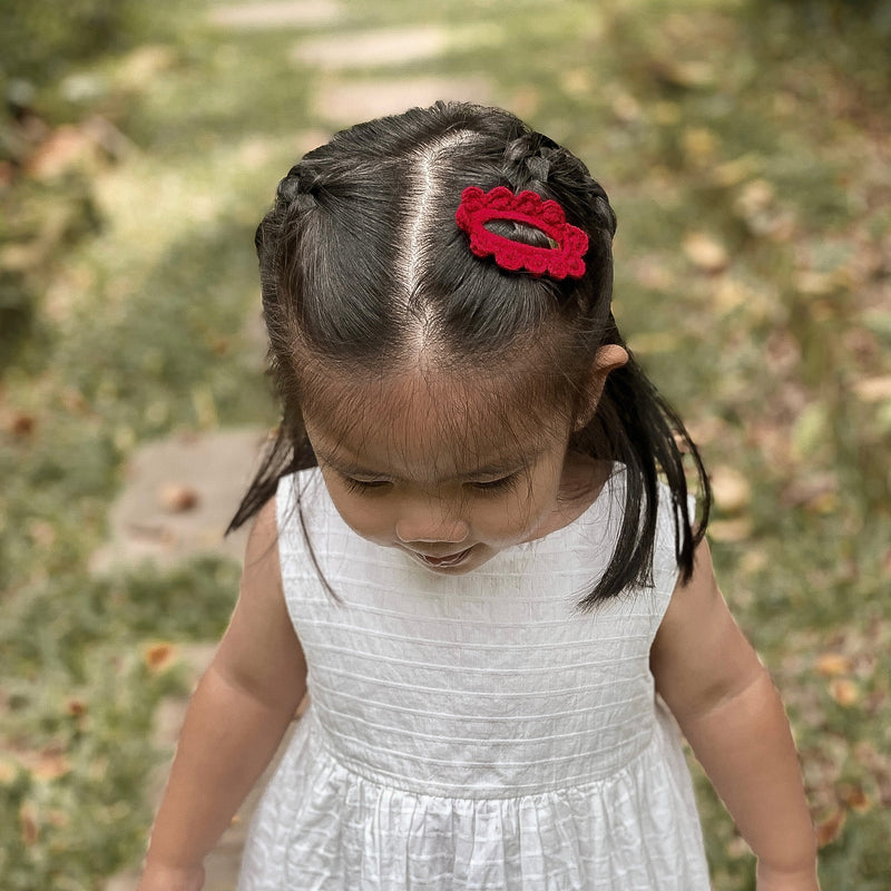 Crochet Clip // Santa Red