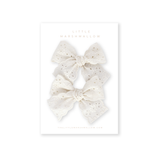 Lace Pigtail Set // Lily Eyelet