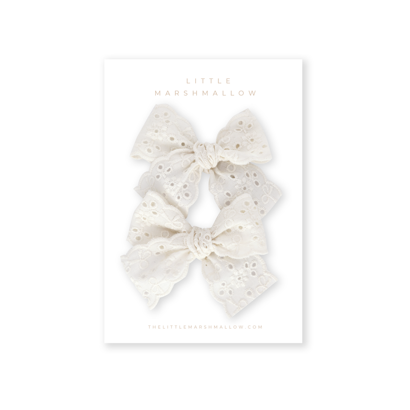 Lace Pigtail Set // Lily Eyelet