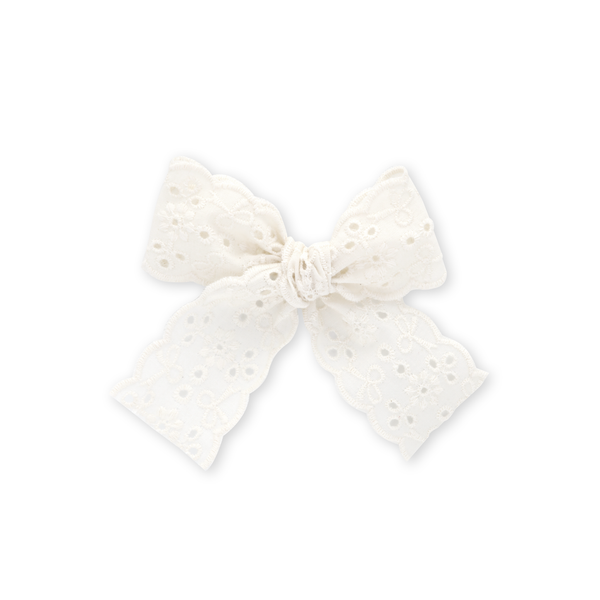 Midi Lace Bow // Lily Eyelet