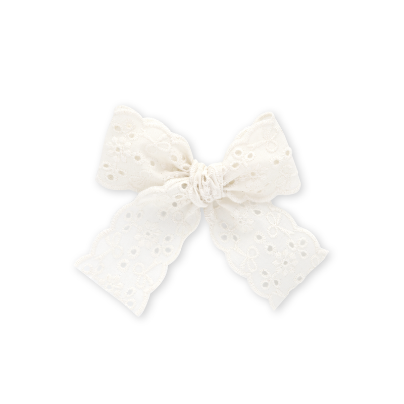 Midi Lace Bow // Lily Eyelet
