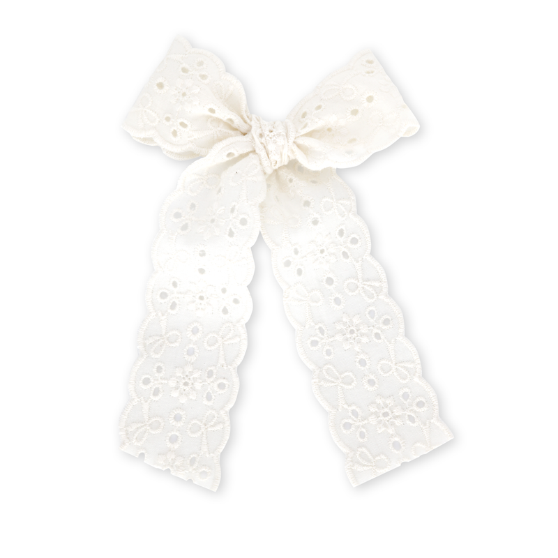 Longtail Lace Bow // Lily Eyelet