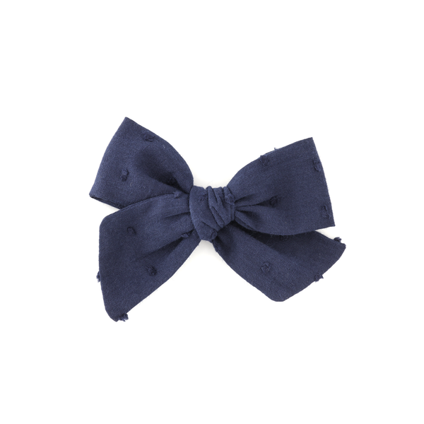 Large Pinwheel Bow // Midnight Navy