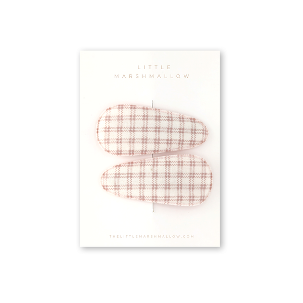 Clip // Muted Rose Plaid