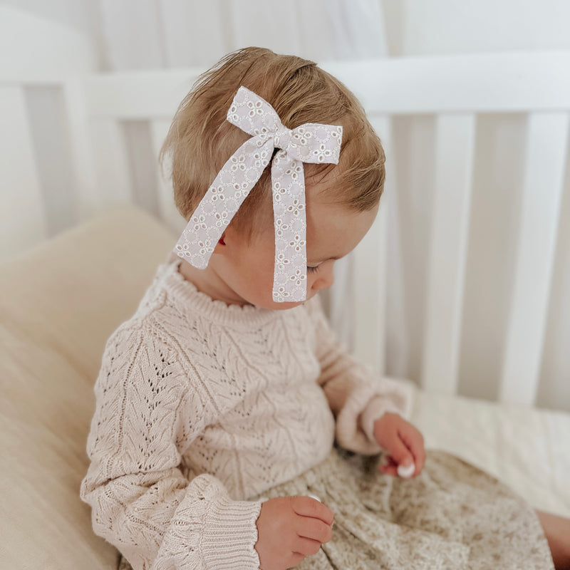 Harper Longtail Bow // Wisteria
