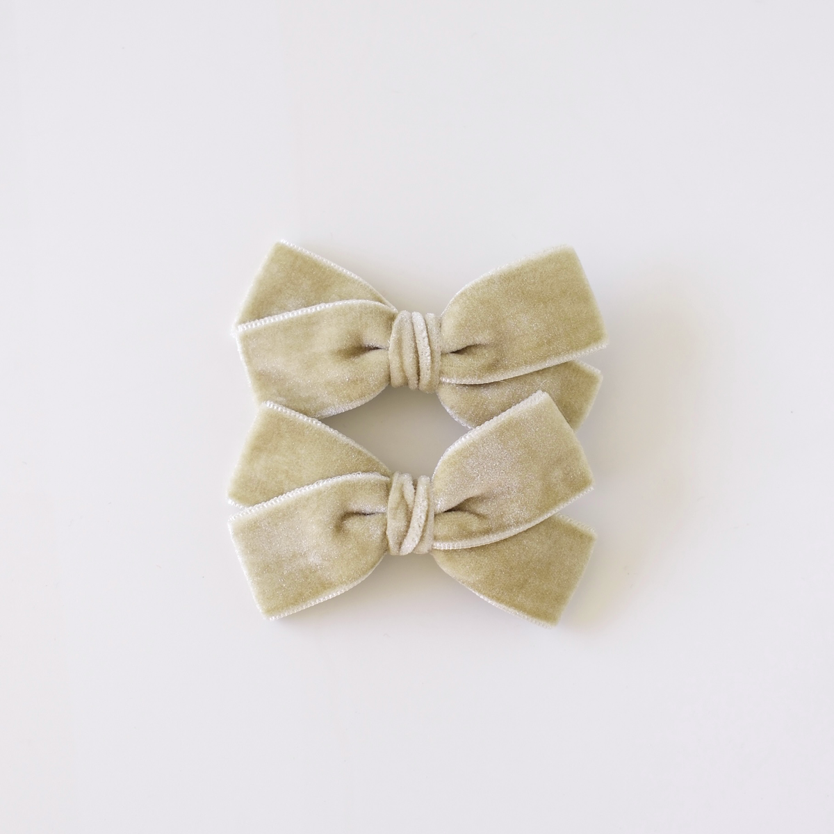 Pixie Pigtail Set | Sage Velvet
