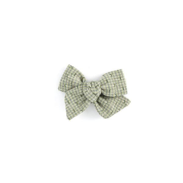 Mini Pinwheel Bow // Pine Tree Microcheck