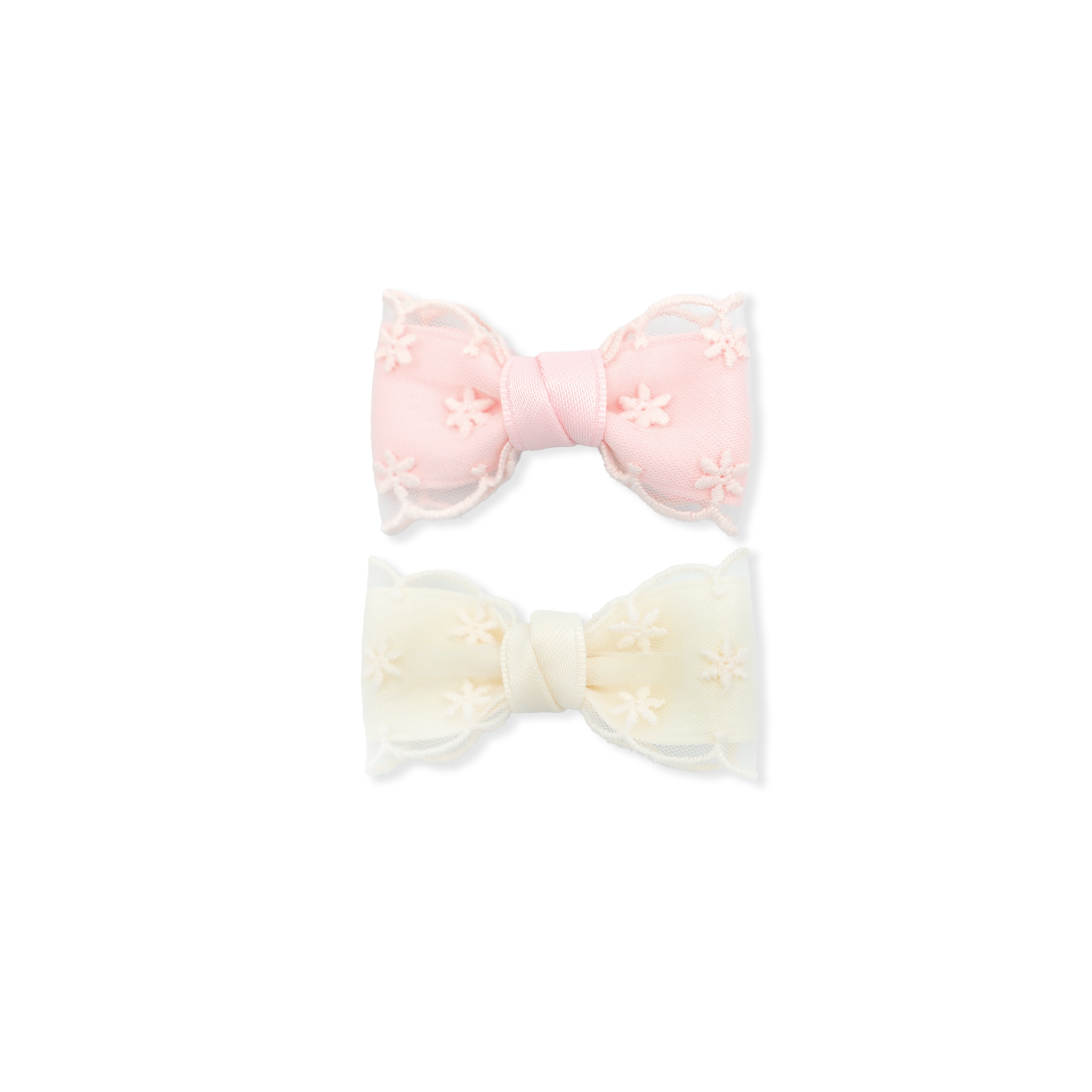 Bow Set | Pink & Lemon Creme