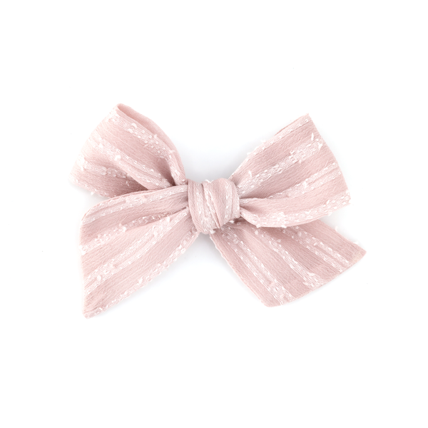 Large Pinwheel Bow // Rose Quartz