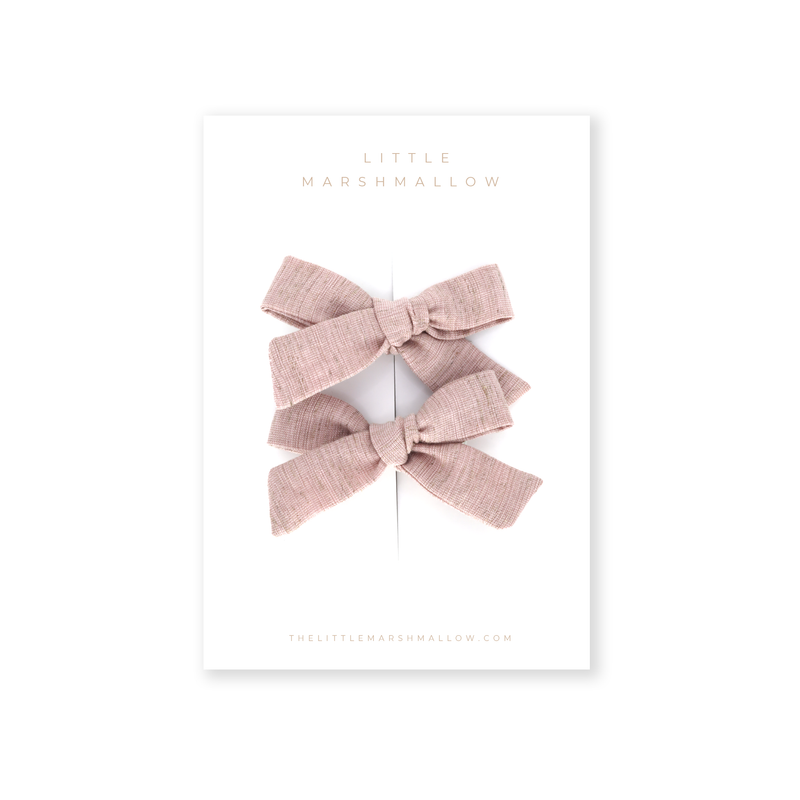 Classic Pigtail Set // Rosewater