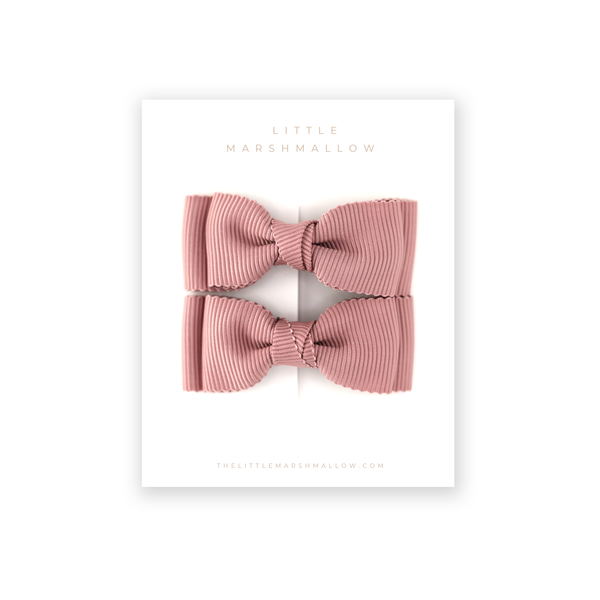 Freya Pigtail Set // Rosey Mauve