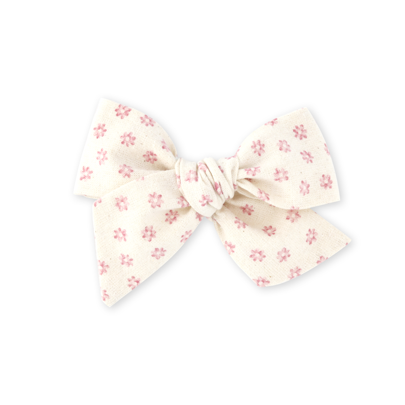 Large Pinwheel Bow // Rosy Blossoms