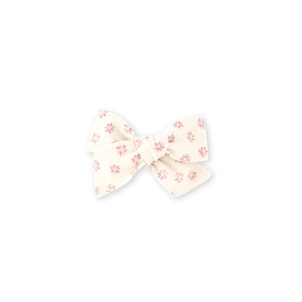 Mini Pinwheel Bow // Rosy Blossoms