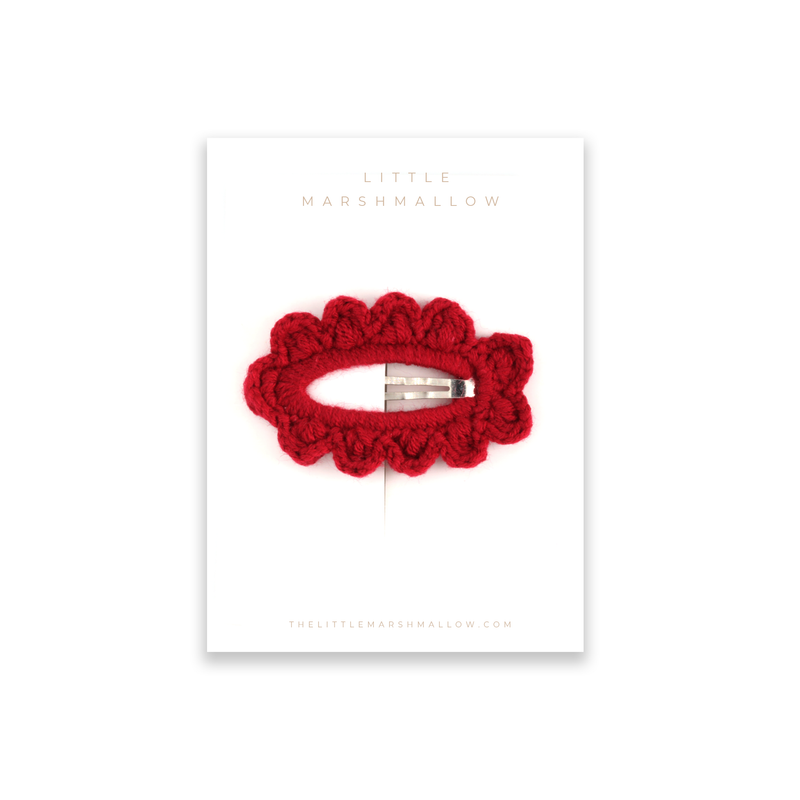 Crochet Clip // Santa Red