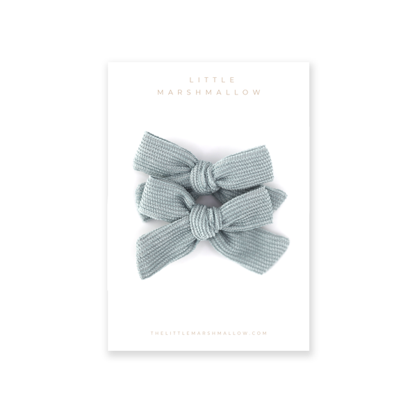 Classic Pigtail Set // Sea Salt Blue