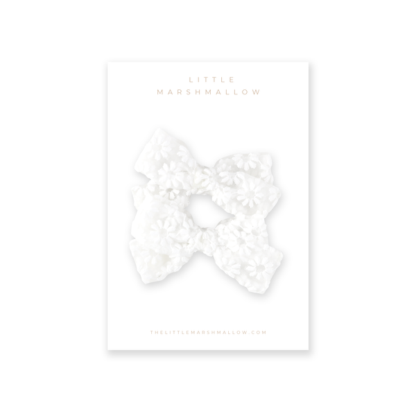 Harper Pigtail Set // Snowy Floral