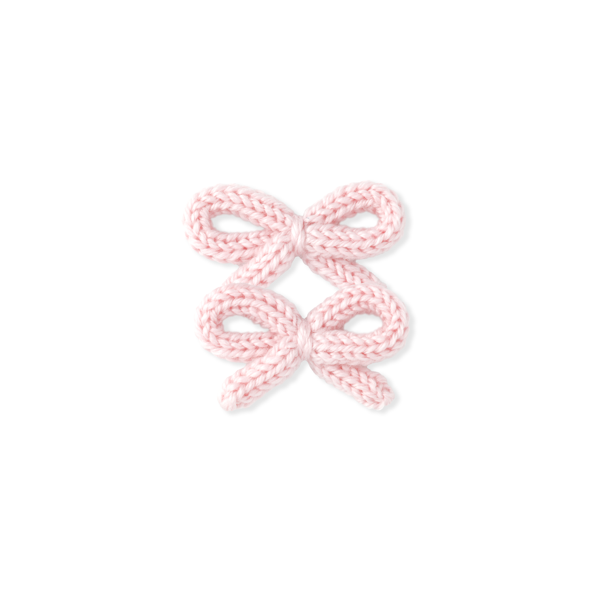 Crochet Ribbon Pigtail Set // Strawberry Cream
