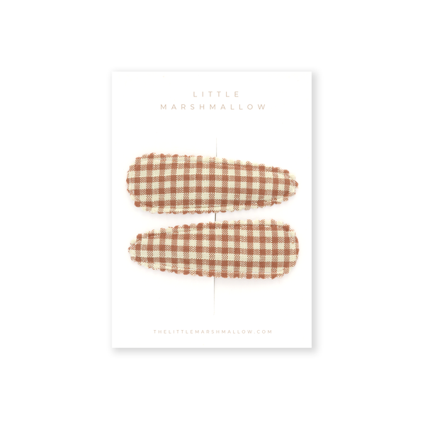 Clip // Teddy Brown Check