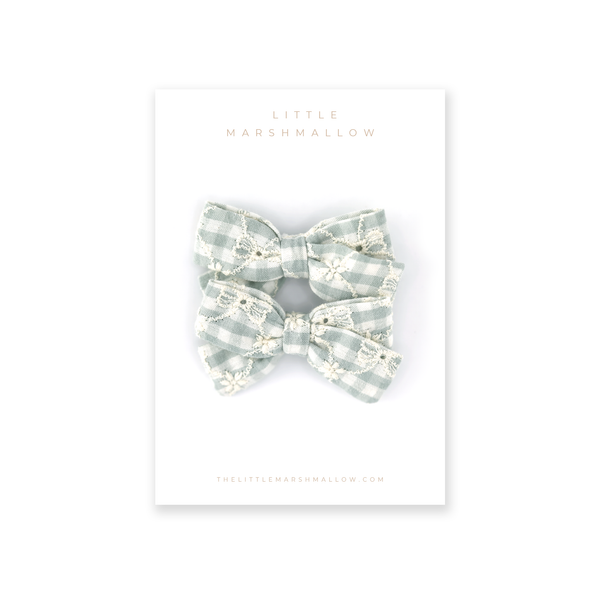 Harper Pigtail Set // Turquoise Mist