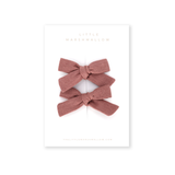Classic Pigtail Set // Vintage Rose
