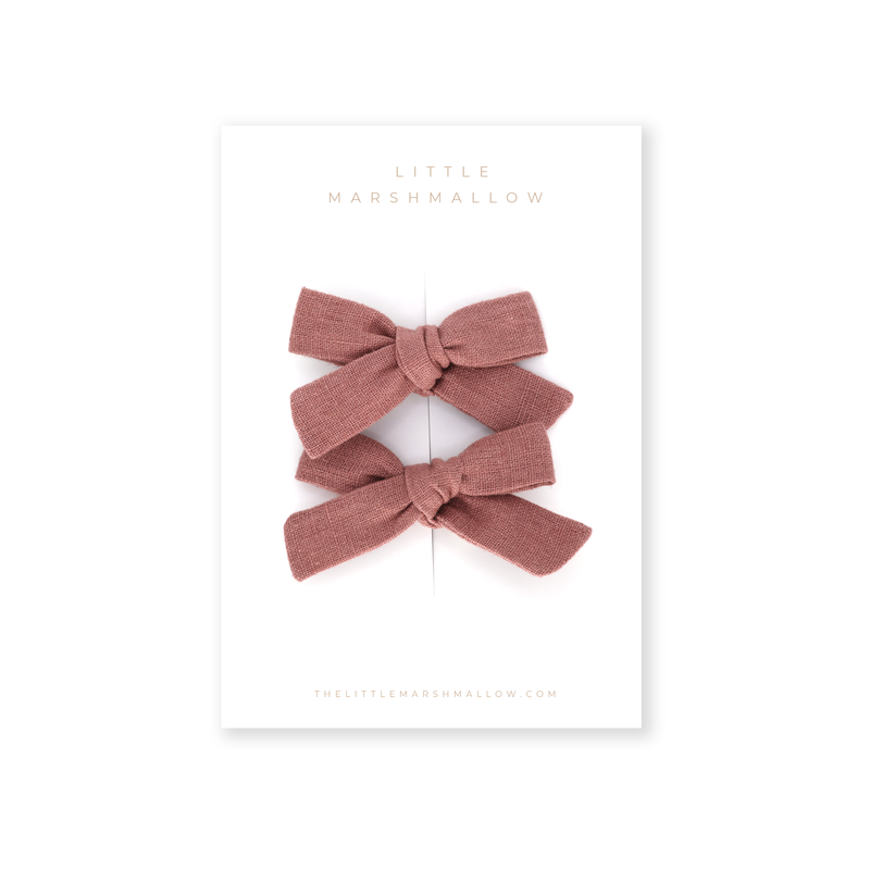 Classic Pigtail Set // Vintage Rose