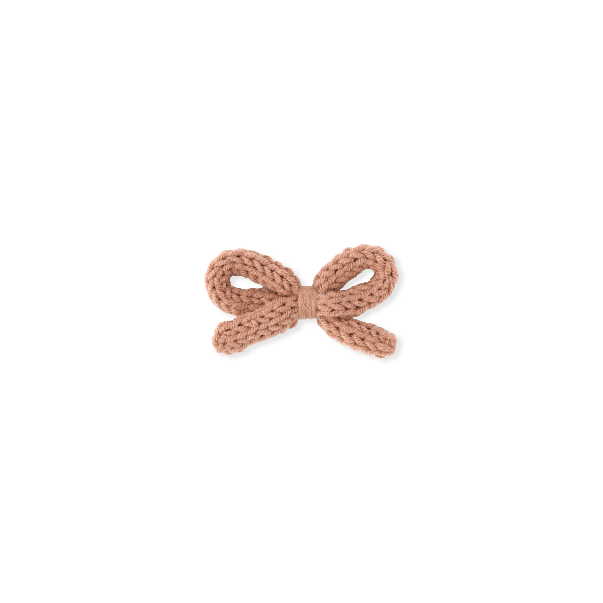 Crochet Ribbon Bow // Walnut