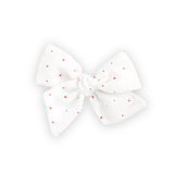 Large Pinwheel Bow // Winter Hibiscus