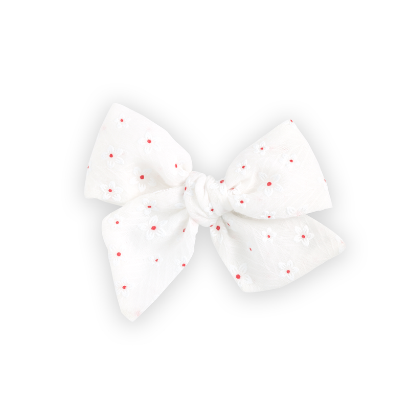 Large Pinwheel Bow // Winter Hibiscus