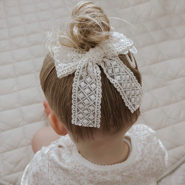 Longtail Bow // Camellia Lace