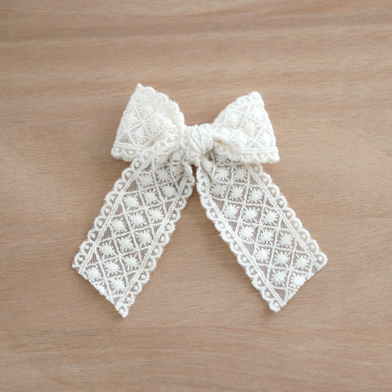 Longtail Bow // Camellia Lace