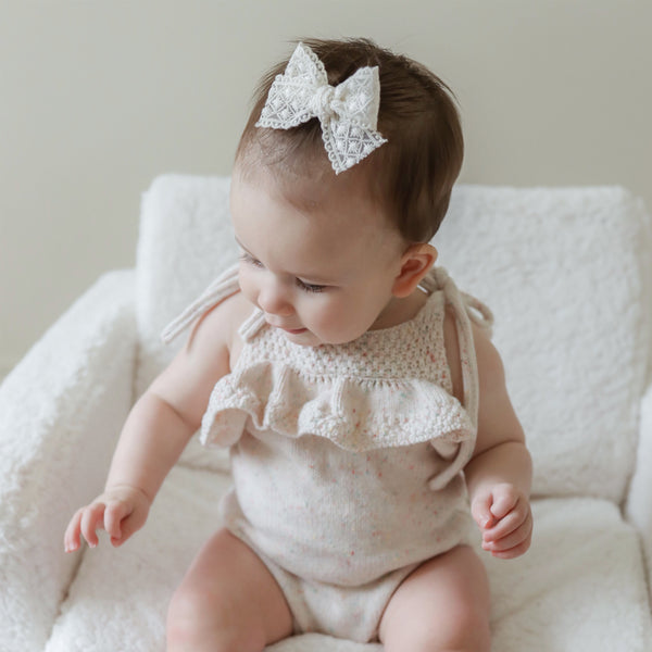 Lace Bow // Camellia
